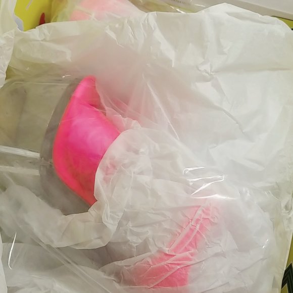 Size 9 Dolls Kill NEON PINK CHIMARA PLATFORM HEELS - Picture 6 of 6